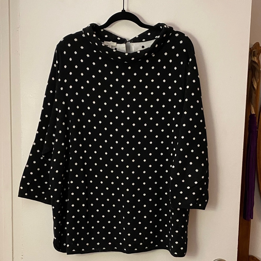 Talbots Funnel Neck Polka Dot Women's Sweater